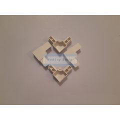 Műanyag sarakolem külső, műanyag szúnyogháló fix kerethez